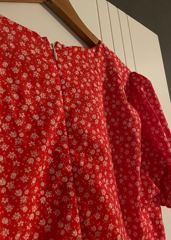 cicekli elbise - Görsel 5