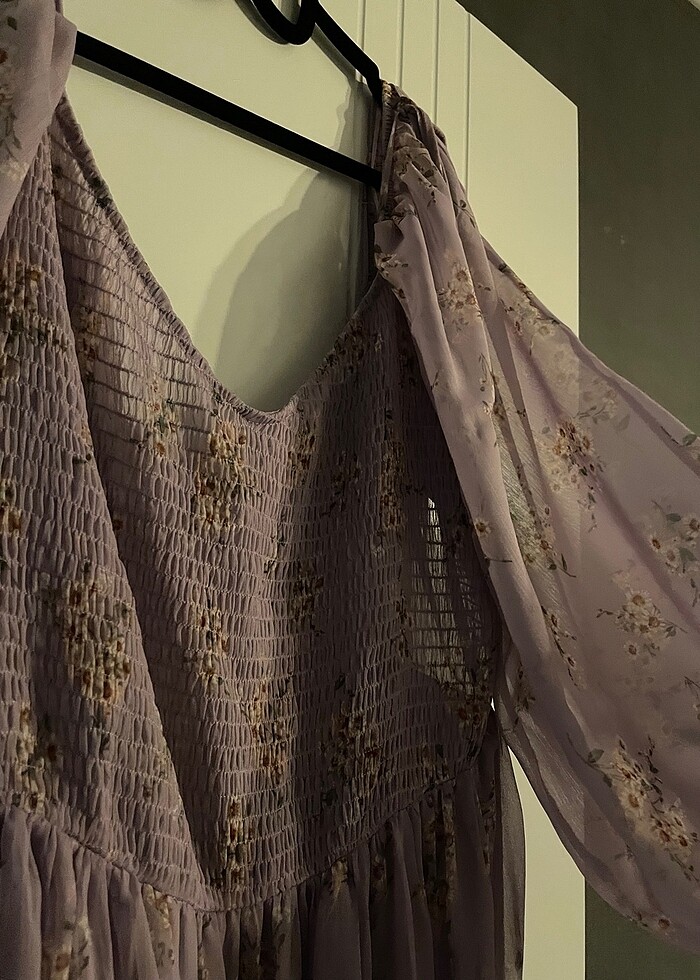 cicekli elbise - Görsel 4