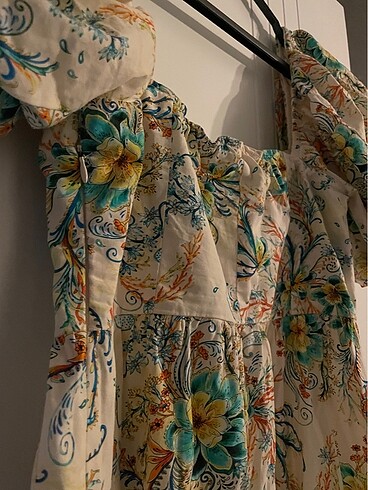 cicekli elbise - Görsel 5