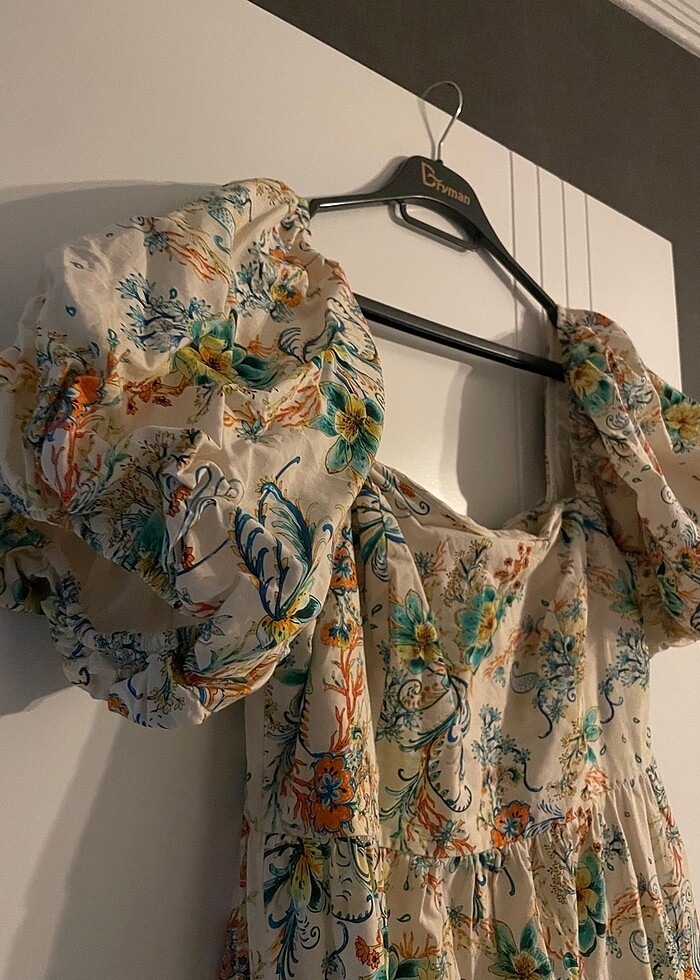 cicekli elbise - Görsel 3