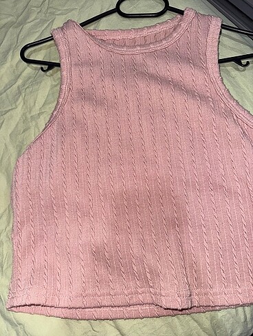 s Beden pembe kolsuz crop