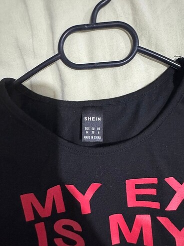 m Beden siyah Renk my ex is biggest fan crop