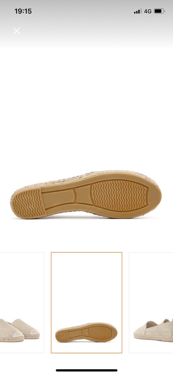 Bej Süet Dolgu Topuklu Kadın Espadril - Görsel 4