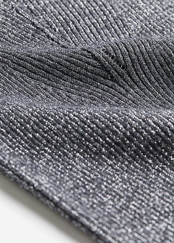 H&M Gri Kadın Denim Kazak, Salaş Kesim