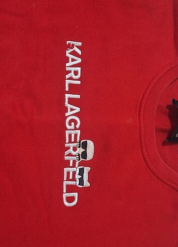 karl lagerfeld kırmızı kazak