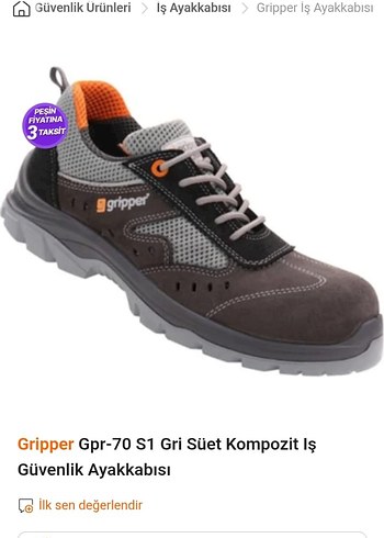 gripper marka iş güvenliği ayakkabısı - Görsel 5
