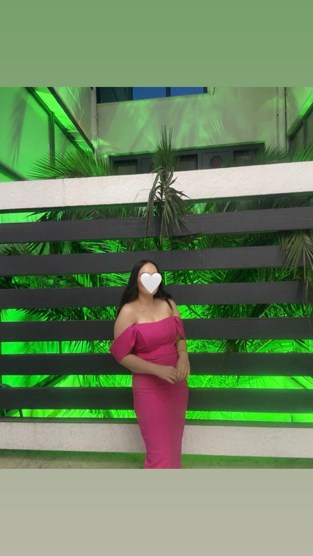 Pembe Straplez Midi Kalem Elbise - Görsel 2