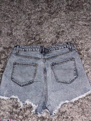 Diğer Denim yırtıklı şort