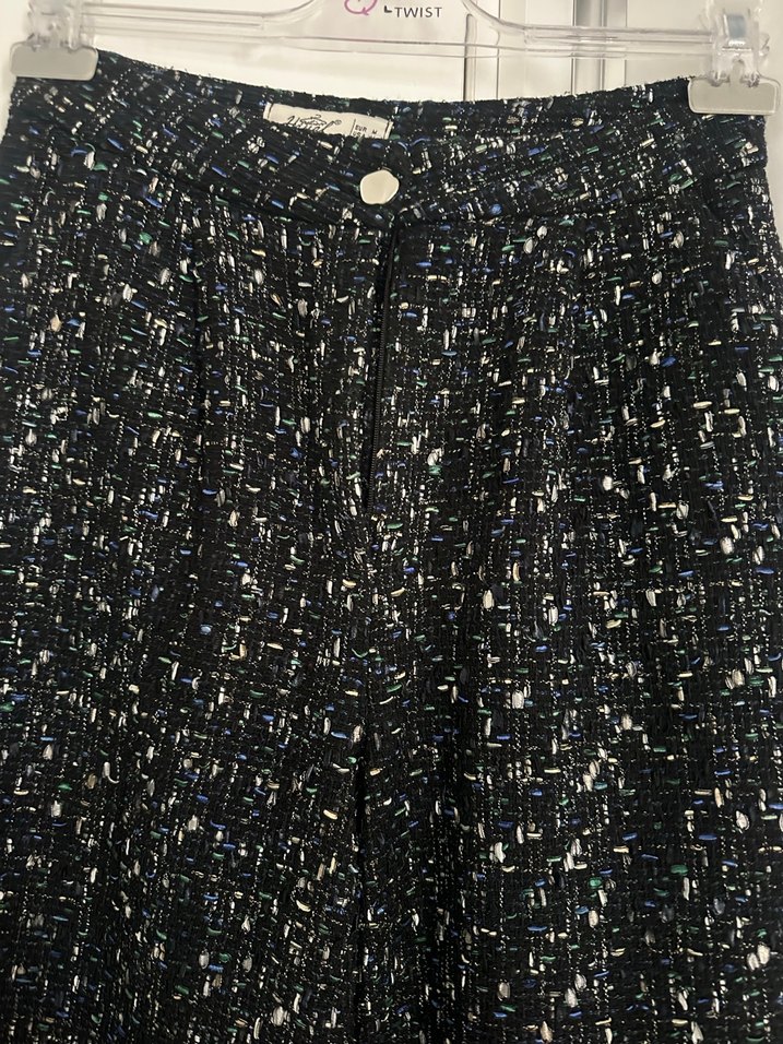 Kadın dugmeli tuvit Kumaş Pantolon - Görsel 3