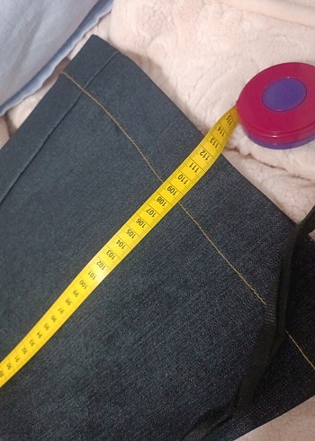 40 Beden lacivert Renk Lacivert Midi Kadın Denim Pantolon