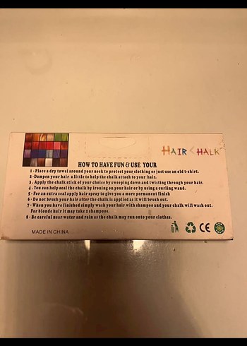 Geçici Saç Boyası 12 Renk - Görsel 4