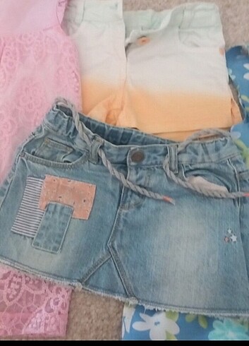 24-36 Ay Beden mavi Renk 2/3 yas zara etek 