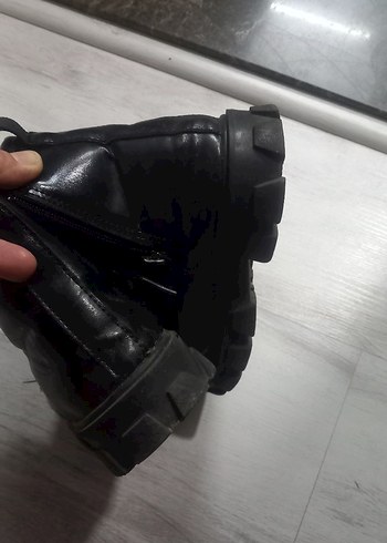 Siyah  31 numara wensday temalı Çocuk Gotik Botları - Görsel 3