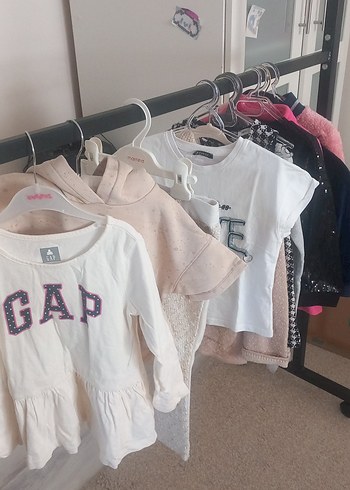 GAP Kız Çocuk Beyaz Pamuklu Uzun Kollu Tunik - Görsel 11