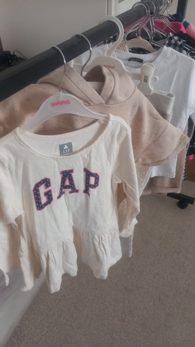 GAP Kız Çocuk Beyaz Pamuklu Uzun Kollu Tunik - Görsel 2