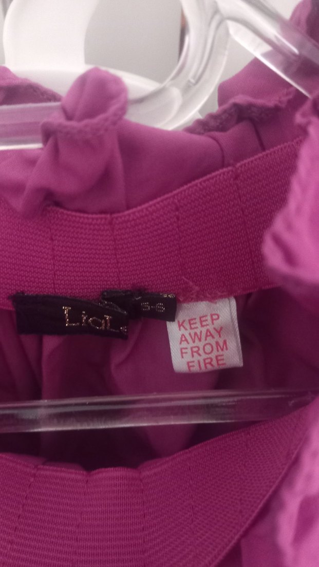 Pembe Kadife Uzun Kollu Kız Bluzu - Görsel 5