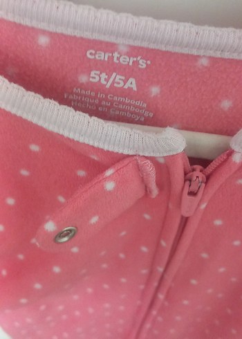 Kız Bebek Fermuarlı Pembe Tulum - Görsel 2