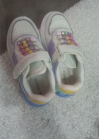 Mor Velcro Bağcıklı Kız Spor Ayakkabı - Görsel 2