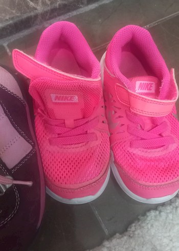 Kız Çocuk Pembe Cırtlı Spor Ayakkabı - Görsel 3