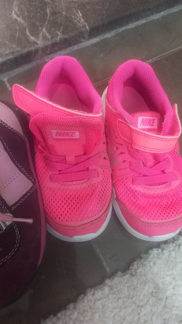 Kız Çocuk Pembe Cırtlı Spor Ayakkabı - Görsel 3