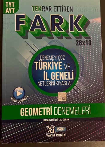 Yayın Denizi Pro Tekrar Ettiren Fark Geometri Denemeleri 28x10