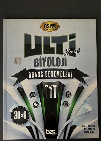Bes Yayınları TYT Biyoloji Ulti Serisi Branş Denemeleri