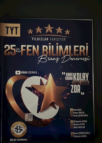 Bilgi Sarmal Yıldızlar Yarışıyor TYT Fen Bilimleri Branş Deneme