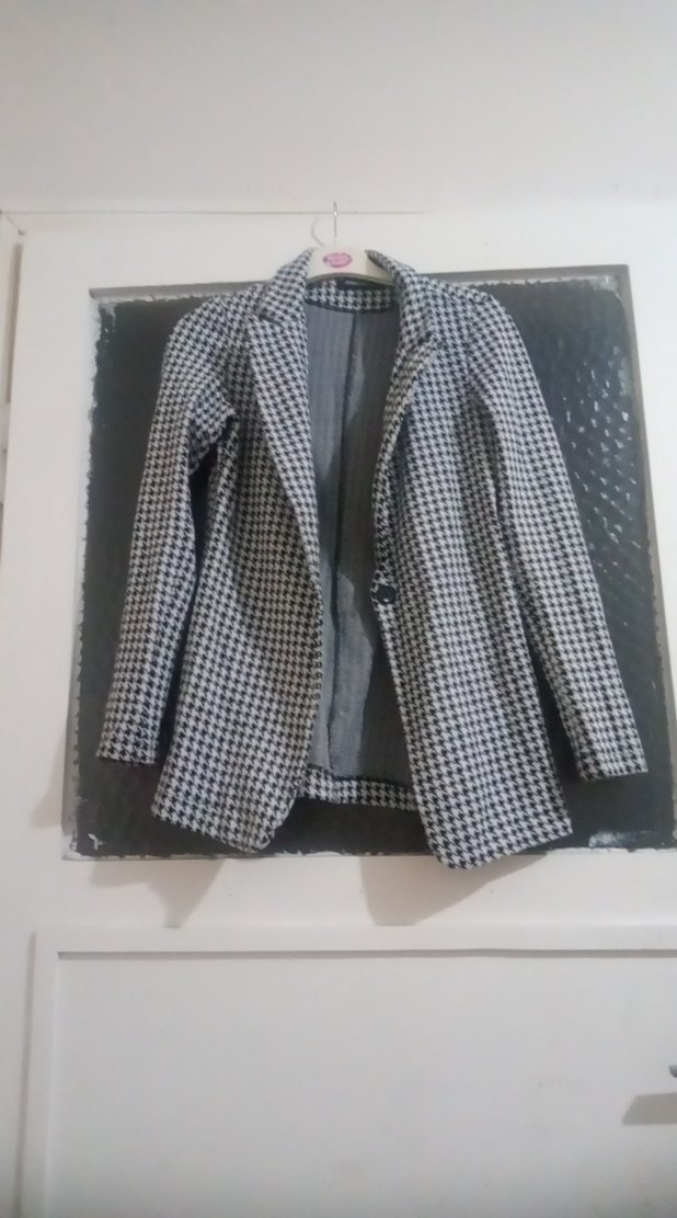 Düğmeli Gri Midi Kadın Kaban - Görsel 2