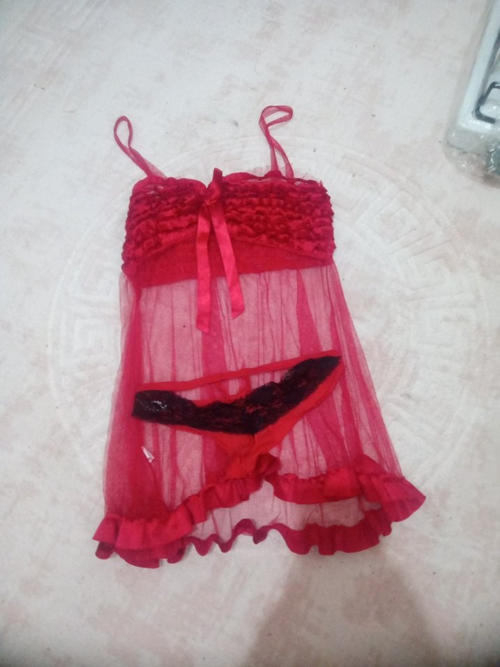 Kırmızı Mini İp Askılı Gecelik Takımı
kullanılmıştır - Görsel 2