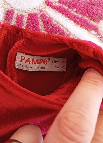 Pandora Kadife parlak fırfırlı elbise