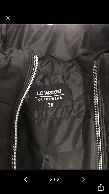 LC Waikiki Siyah Şişme Mont