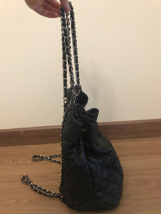 Zara gümüş zincir detaylı sırt çantası