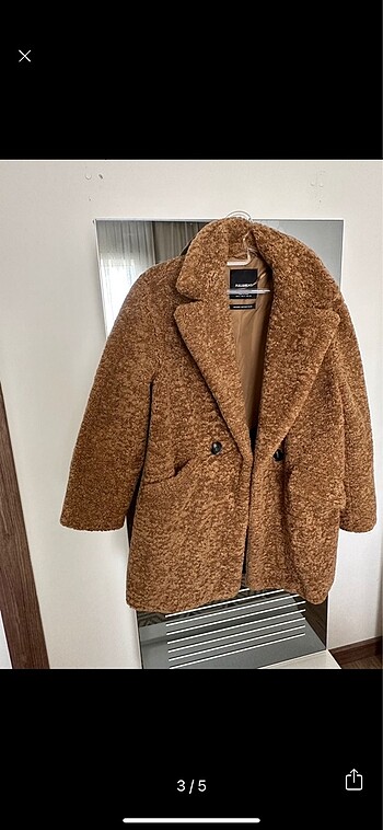 s Beden Pull and bear peluş kürk