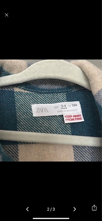 Zara Zara çocuk oduncu ceket