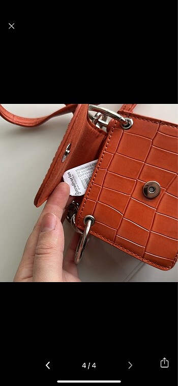 Beden turuncu Renk Stradivarius mini çanta