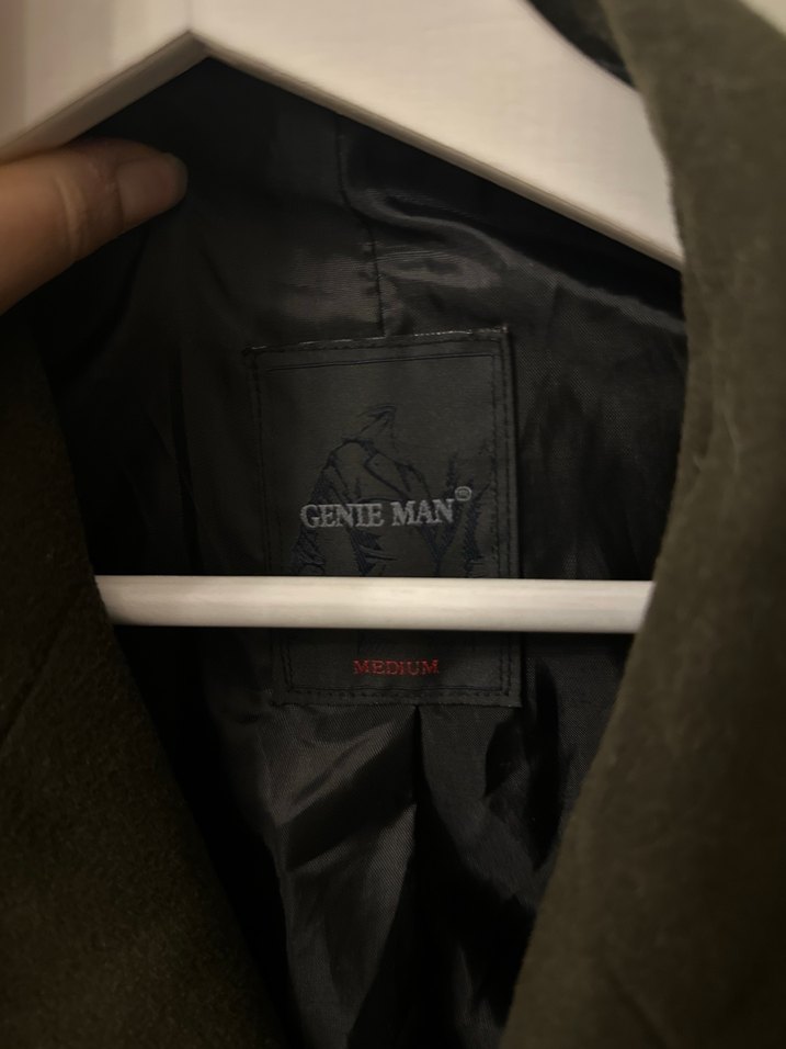 Düğmeli Kahverengi Süet Erkek Kaban - Görsel 2