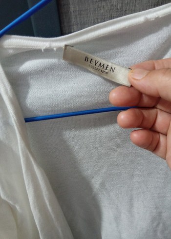 Beymen Beyaz Düğmeli Pamuklu Hamile Hırkası