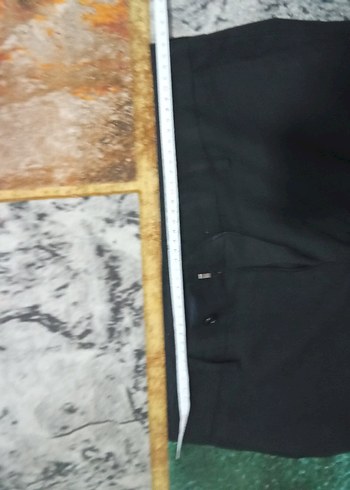 m Beden siyah Renk Siyah Kemerli Kadın Kumaş Pantolon