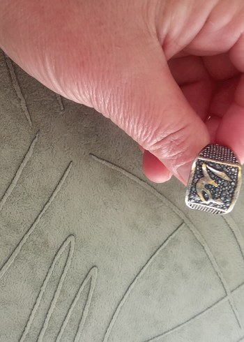 Beden altın Renk Altın Renkli Vintage Erkek Yüzük
