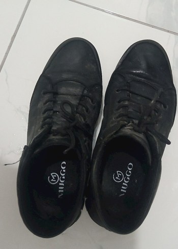 Siyah Kadın Dolgu Topuklu Spor Ayakkabı - Görsel 2