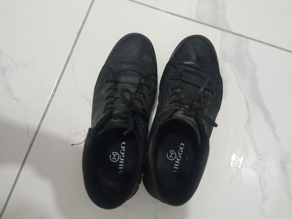 Siyah Kadın Dolgu Topuklu Spor Ayakkabı - Görsel 2