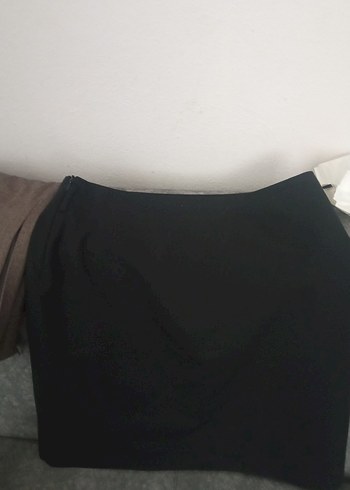 Koton Beli Kemerli Bej Kadın Midi Kalem Etek
