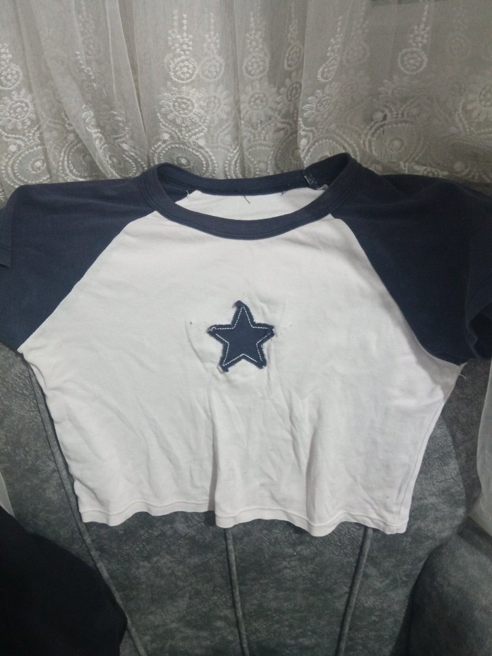 Kızlar için kısa kollu düğmeli tişört beş parca - Görsel 2