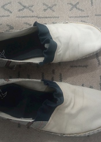 Erkek Beyaz Bohem Espadril Ayakkabı - Görsel 3