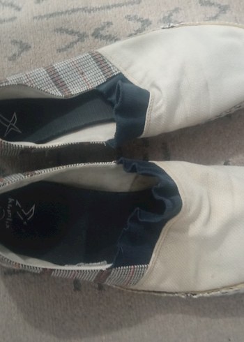 Erkek Beyaz Bohem Espadril Ayakkabı - Görsel 2