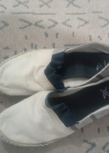 Erkek Beyaz Bohem Espadril Ayakkabı - Görsel 6