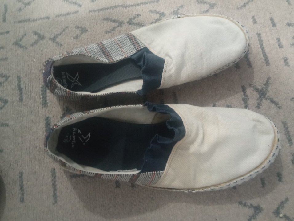 Erkek Beyaz Bohem Espadril Ayakkabı - Görsel 2