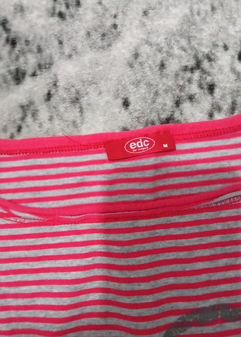 Pamuklu Çizgili Hamile Tişörtü - Görsel 4