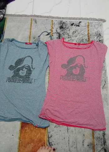 Pamuklu Çizgili Hamile Tişörtü - Görsel 6