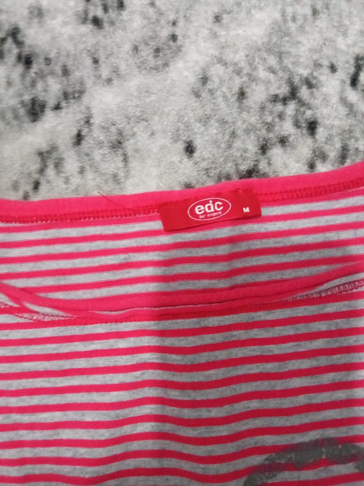 Pamuklu Çizgili Hamile Tişörtü - Görsel 4